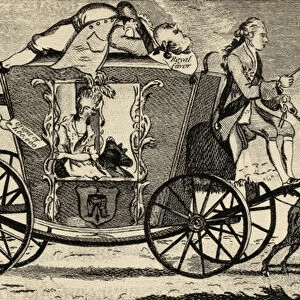 The New Vis a Vis, or Florizel driving Perdita, from the Ramblers magazine, August 1783