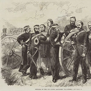 Officers of the 2nd Surrey Artillery Volunteers (engraving)