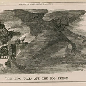 Old King Coal and the fog demon (engraving)