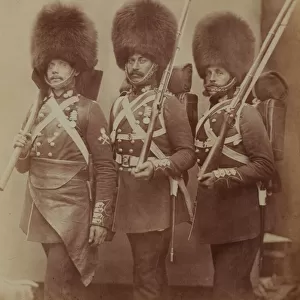 Pioneer Manners and Guardsmen Webster and Lemmen, Grenadier Guards (b / w photo)