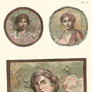 Pompeian Portraits (colour litho)