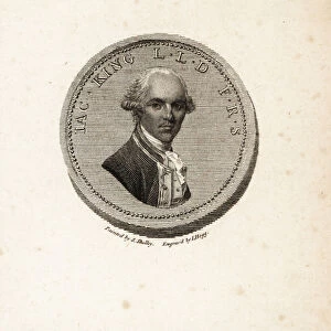 Portrait of Captain James King from a medal