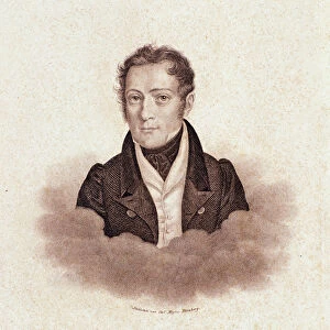 Portrait of Carl Czerny (lithography, 1833)