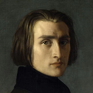 Portrait of Franz Liszt (1811-1886), Hungarian composer and pianist (1839)