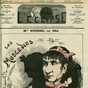 Portrait of Roselia Rousseil, a French singer, she played the Comedie Francaise