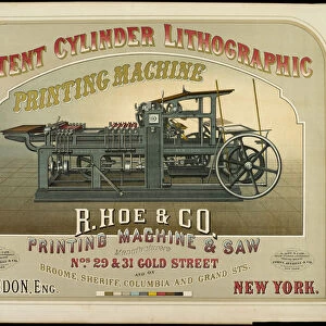 R. Hoe & Co. Printing Machine & Saw Manufacturers (colour litho)