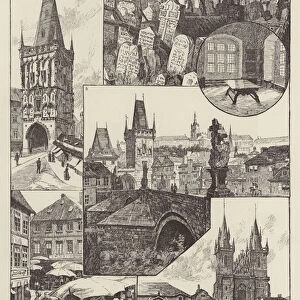 Rambling Sketches in Prague (engraving)