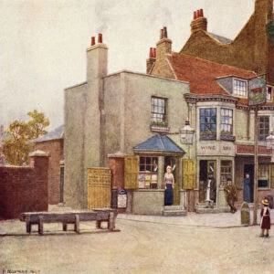 Red Cow Public-House and Fairlawn, Hammersmith Road, 1897 (colour litho)