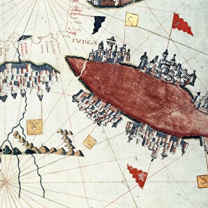 The Red Sea and the Suez Canal (portulan, 1602)