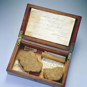 Relic box, from Dorchester, Massachusetts, 1835 (mahogany & birch)