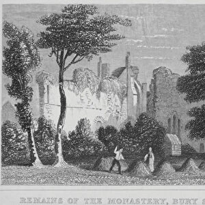 Remains of the Monastery, Bury St Edmunds (engraving)