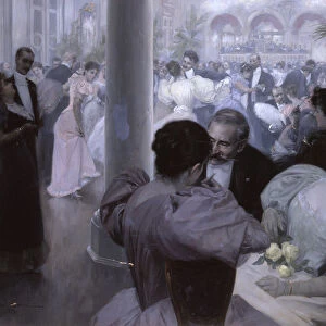 Reunion im Kurhaus (Ball in the Spa House), 1894 (watercolour)