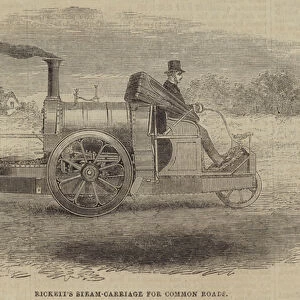 Ricketts Steam-Carriage for Common Roads (engraving)