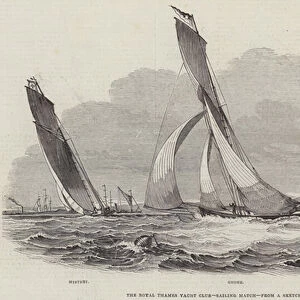 The Royal Thames Yacht Club, Sailing Match (engraving)