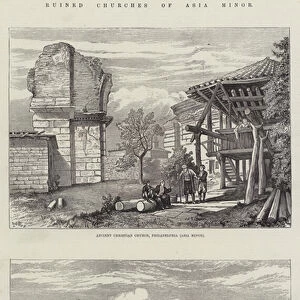 Ruined Churches of Asia Minor (engraving)