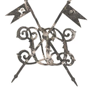 Sabretache badge, Calcutta Light Horse, 1887-1901 (metal)