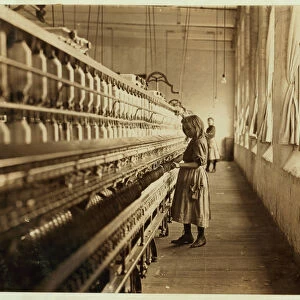 Sadie Pfeifer, only 4 feet tall, has worked for 6 months at Lancaster Cotton Mills