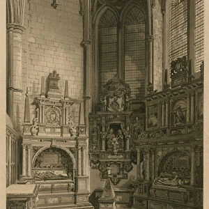 St Nicholas Chapel, Westminster Abbey, London (engraving)