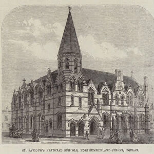 St Saviours National Schools, Northumberland-Street, Poplar (engraving)