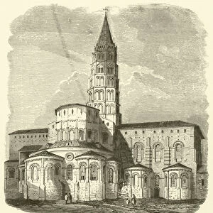 St Sernin, Toulouse (engraving)