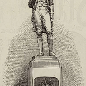 Statue of James Tannahill, the Poet, at Paisley (engraving)