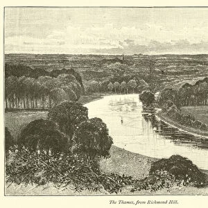 The Thames, from Richmond Hill (engraving)