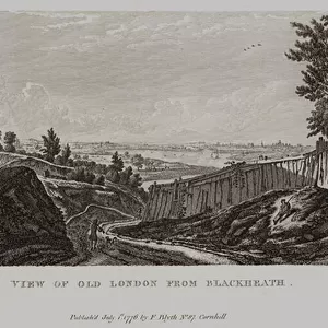 View of Old London from Blackheath (engraving)