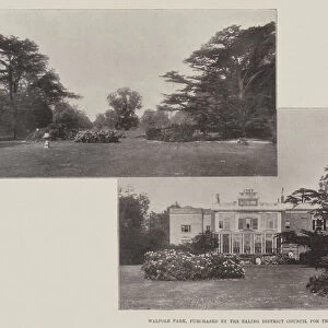 Walpole Park, purchased by the Ealing District Council for the Town of Ealing (b / w photo)