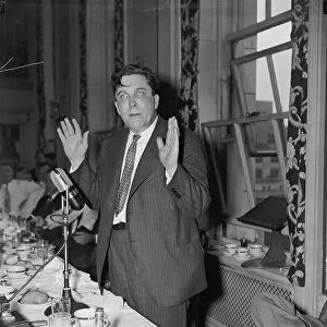 Wendell Willkie, Soon-to-be Republican Nominee for President, Addressing National Press Club, Washington DC, USA, June 1940 (b/w photo)