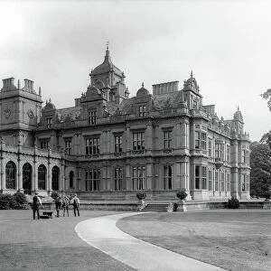 Westonbirt, the garden front from the south west with the Orangery wing, from Country Houses of the Cotswolds (b/w photo)