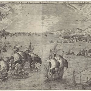 Battle in the Strait of Messina, Frans Huys, Hieronymus Cock, unknown, 1561