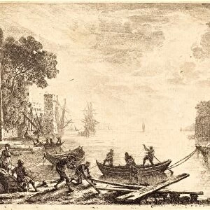 Claude Lorrain, French (1604-1605-1682), Harbor Scene with Rising Sun (Le soleil levant)