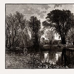 ON THE LEA, UK, engraving 1881 - 1884