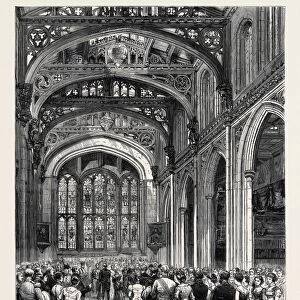 The Municipal Ball at the Guildhall, Reception of the Guests in the Library