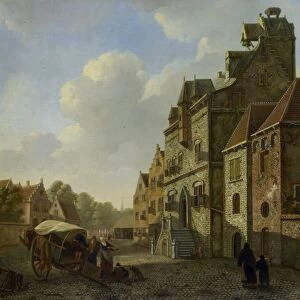 View in Dordrecht, The Netherlands, Johannes Schoenmakers, Johannes Christiaan Schotel