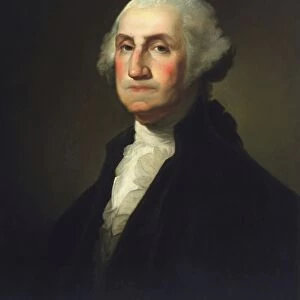 Vintage American History painting of President George Washington