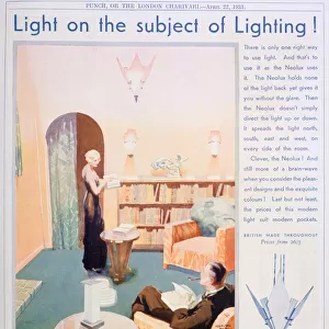 Advert for Neolux light fittings, 1931