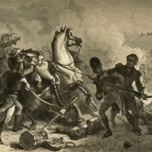 Battle of New Orleans - Death of General Pakenham, (1878). Creator: Albert Bobbett