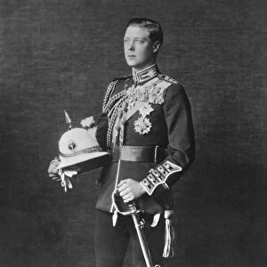 Edward, Prince of Wales, in army uniform, 1920s(?). Artist: Tuck and Sons