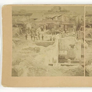 Excavation Pompeii, Italy, 1891. Creator: BW Kilburn