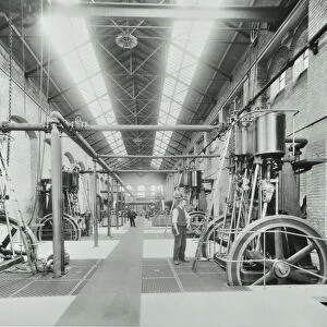 Interior of engine the house at Crossness Sewage Treatment Works, London, 1894