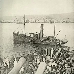 Landing of the British Troops at Salonika, (1919). Creator: Unknown