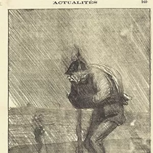 Le supplice de tantale... eau comprise, 1870. Creator: Honore Daumier