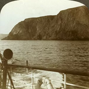 North Cape - from the west - land of the Midnight Sun, near midnight, N. Norway, c1905