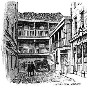 The Old Bell coaching inn, Holborn, London, 1887
