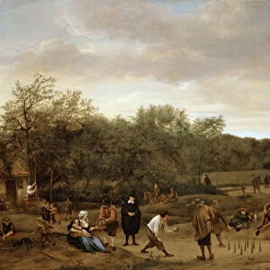 Peasants playing bowling, c. 1655