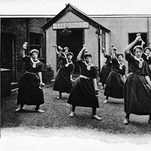 Physical drill at Canning Town Womens Settlement, London, c1901 (1901)