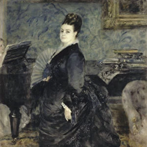 Portrait of a Woman, called of Mme Georges Hartmann, c. 1874. Artist: Renoir, Pierre Auguste (1841-1919)
