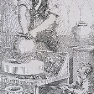 Potter at work, Cries of London, (c1819?). Artist: John Thomas Smith