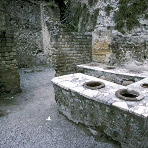 A Roman snack-bar, Herculaneum, Italy, 1st century